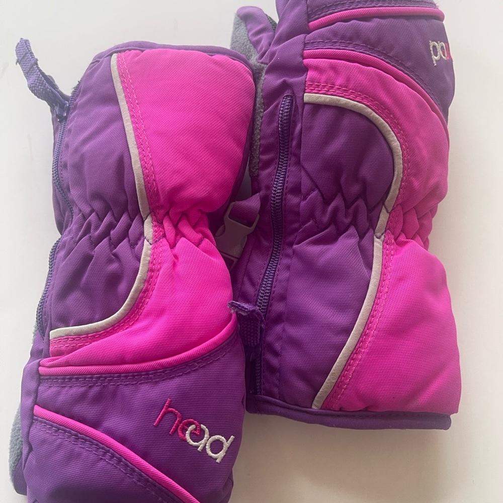 Head Brand Kids' Purple and Pink Winter Gloves